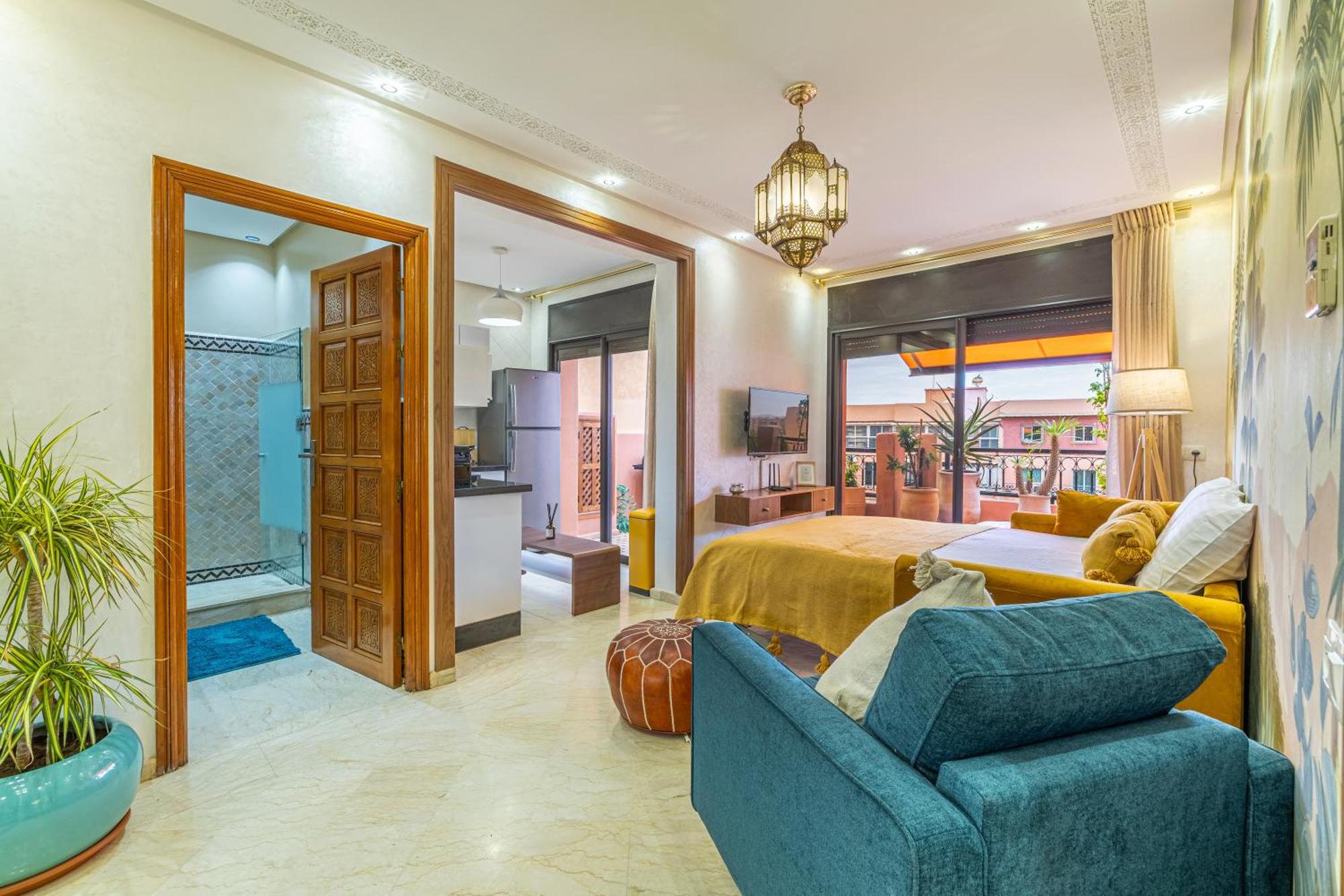 Le Jasmin - Appartement Authentique A Gueliz Marrakesh Eksteriør billede