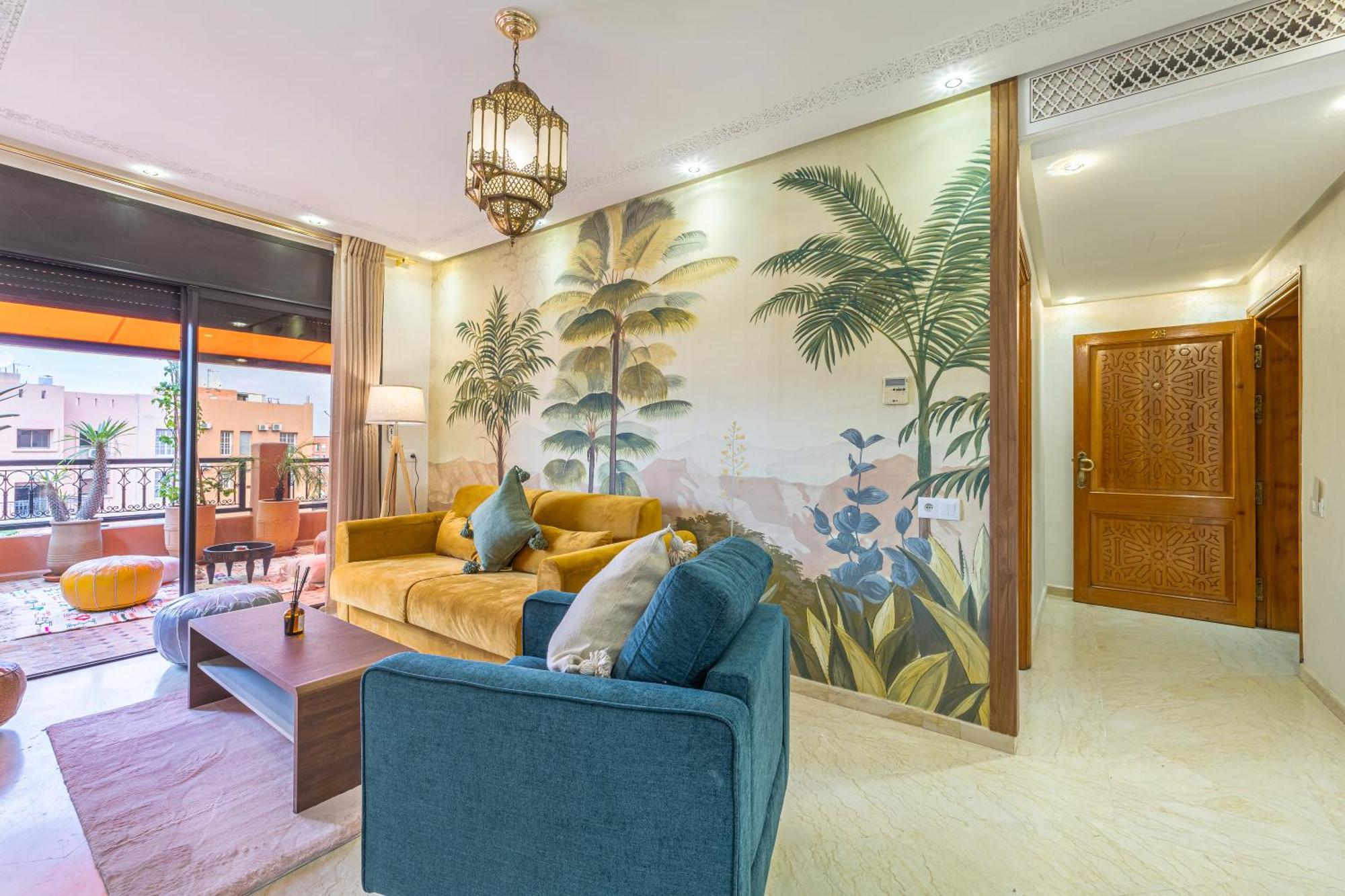 Le Jasmin - Appartement Authentique A Gueliz Marrakesh Eksteriør billede