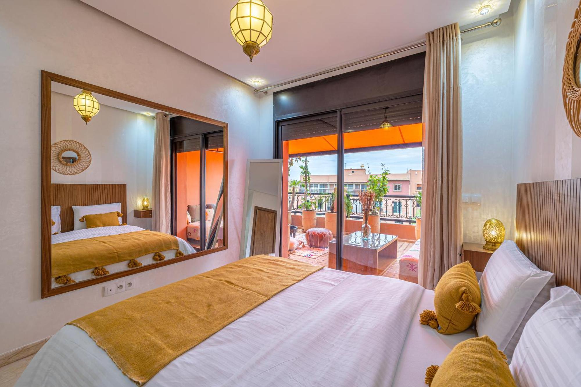 Le Jasmin - Appartement Authentique A Gueliz Marrakesh Eksteriør billede