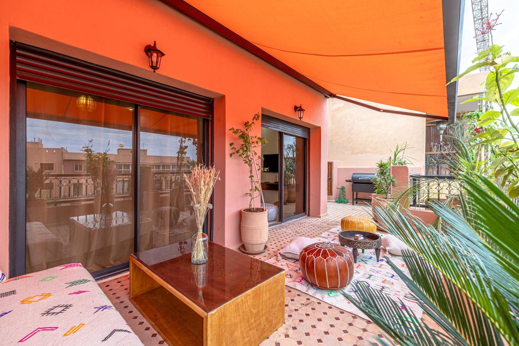 Le Jasmin - Appartement Authentique A Gueliz Marrakesh Eksteriør billede